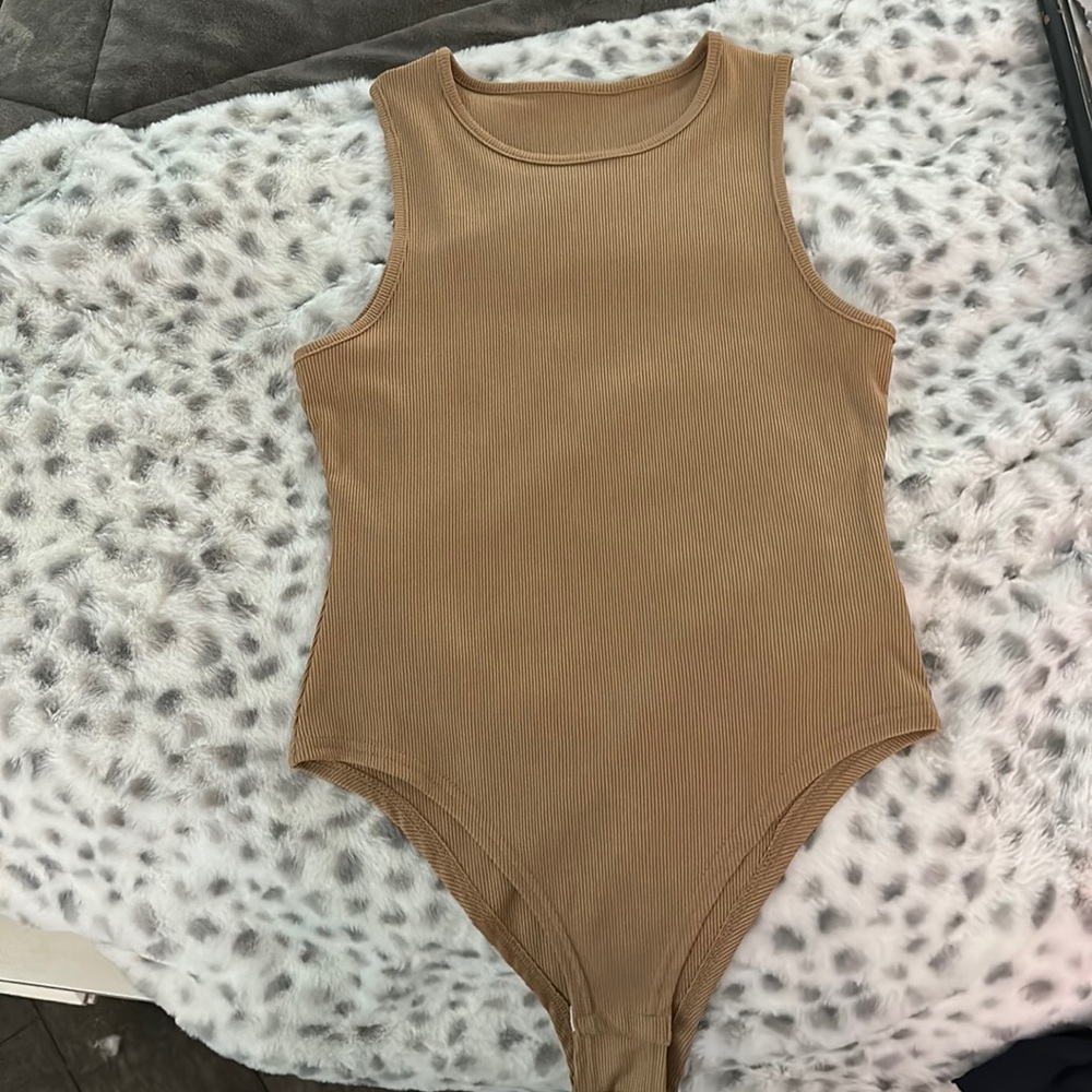 tan bodysuit